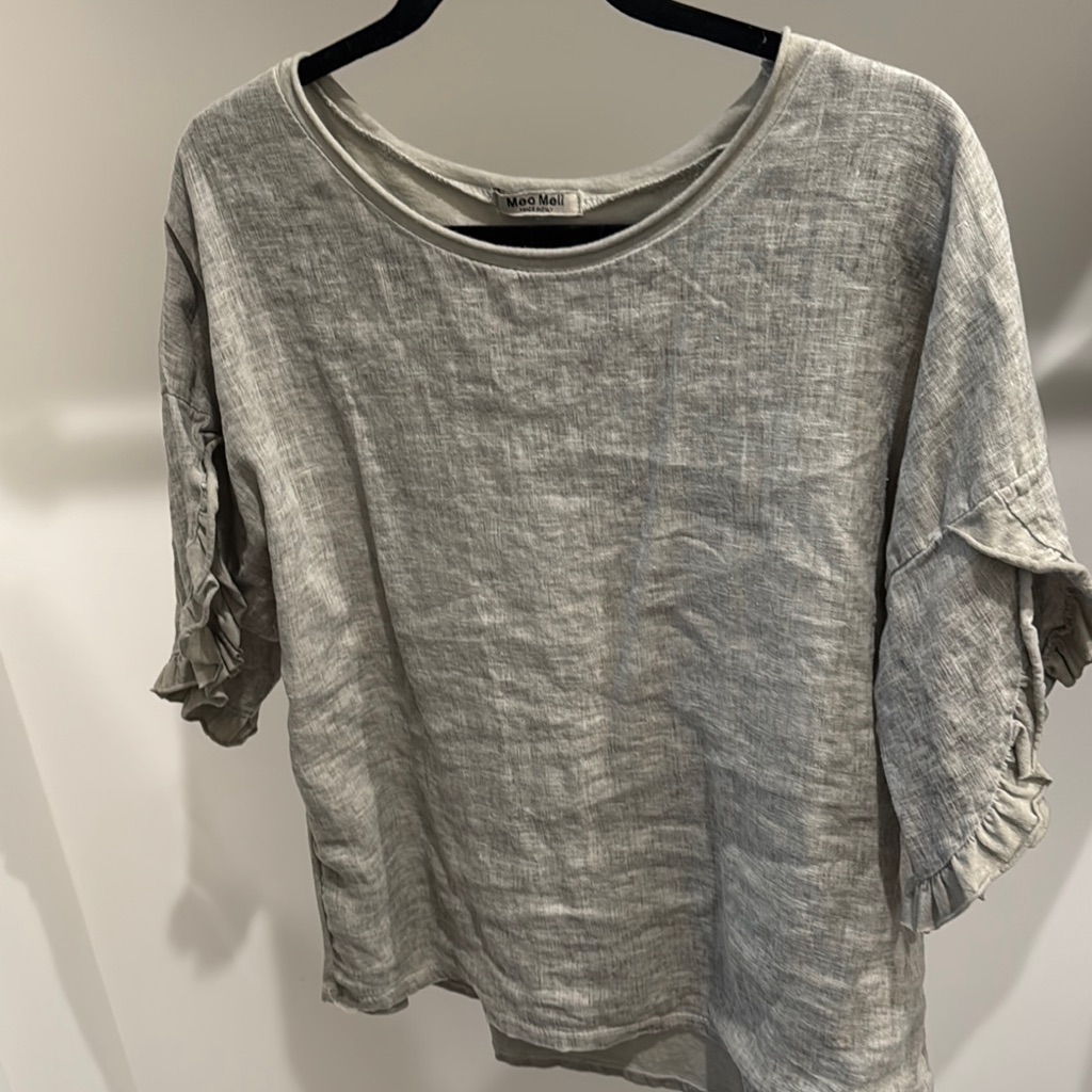 Green Gray Women's Top